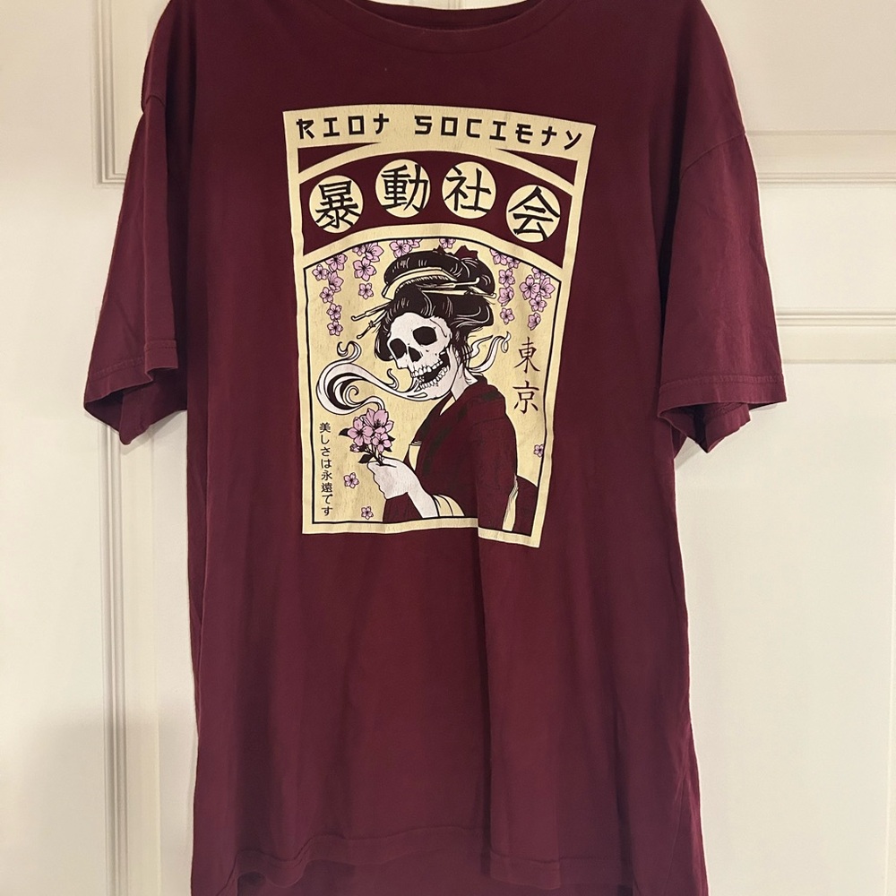 Riot Society Maroon Graphic Tee